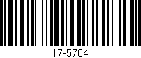 Código de barras (EAN, GTIN, SKU, ISBN): '17-5704'