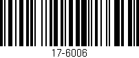 Código de barras (EAN, GTIN, SKU, ISBN): '17-6006'
