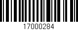 Código de barras (EAN, GTIN, SKU, ISBN): '17000284'