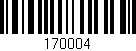 Código de barras (EAN, GTIN, SKU, ISBN): '170004'