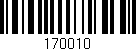Código de barras (EAN, GTIN, SKU, ISBN): '170010'
