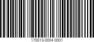 Código de barras (EAN, GTIN, SKU, ISBN): '170013-0004.0001'