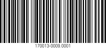 Código de barras (EAN, GTIN, SKU, ISBN): '170013-0009.0001'