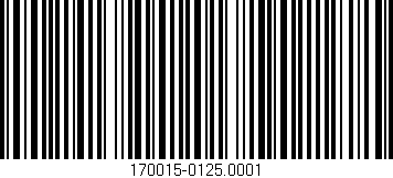 Código de barras (EAN, GTIN, SKU, ISBN): '170015-0125.0001'