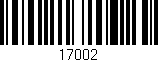 Código de barras (EAN, GTIN, SKU, ISBN): '17002'