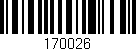 Código de barras (EAN, GTIN, SKU, ISBN): '170026'