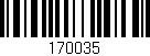 Código de barras (EAN, GTIN, SKU, ISBN): '170035'