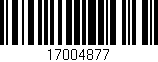 Código de barras (EAN, GTIN, SKU, ISBN): '17004877'