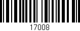 Código de barras (EAN, GTIN, SKU, ISBN): '17008'