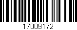 Código de barras (EAN, GTIN, SKU, ISBN): '17009172'