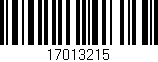 Código de barras (EAN, GTIN, SKU, ISBN): '17013215'