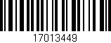 Código de barras (EAN, GTIN, SKU, ISBN): '17013449'