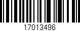 Código de barras (EAN, GTIN, SKU, ISBN): '17013496'