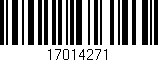 Código de barras (EAN, GTIN, SKU, ISBN): '17014271'