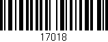 Código de barras (EAN, GTIN, SKU, ISBN): '17018'