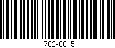 Código de barras (EAN, GTIN, SKU, ISBN): '1702-8015'