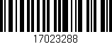 Código de barras (EAN, GTIN, SKU, ISBN): '17023288'