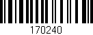 Código de barras (EAN, GTIN, SKU, ISBN): '170240'