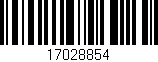 Código de barras (EAN, GTIN, SKU, ISBN): '17028854'