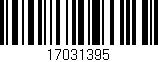 Código de barras (EAN, GTIN, SKU, ISBN): '17031395'