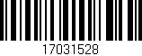 Código de barras (EAN, GTIN, SKU, ISBN): '17031528'