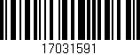 Código de barras (EAN, GTIN, SKU, ISBN): '17031591'