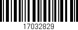 Código de barras (EAN, GTIN, SKU, ISBN): '17032829'