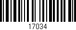 Código de barras (EAN, GTIN, SKU, ISBN): '17034'