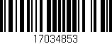 Código de barras (EAN, GTIN, SKU, ISBN): '17034853'