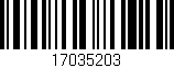 Código de barras (EAN, GTIN, SKU, ISBN): '17035203'