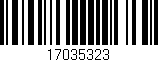 Código de barras (EAN, GTIN, SKU, ISBN): '17035323'
