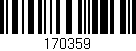 Código de barras (EAN, GTIN, SKU, ISBN): '170359'