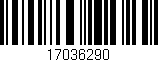 Código de barras (EAN, GTIN, SKU, ISBN): '17036290'