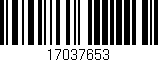 Código de barras (EAN, GTIN, SKU, ISBN): '17037653'