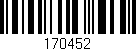 Código de barras (EAN, GTIN, SKU, ISBN): '170452'