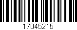 Código de barras (EAN, GTIN, SKU, ISBN): '17045215'