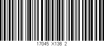 Código de barras (EAN, GTIN, SKU, ISBN): '17045_X136_2'