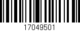Código de barras (EAN, GTIN, SKU, ISBN): '17049501'