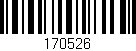 Código de barras (EAN, GTIN, SKU, ISBN): '170526'