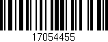 Código de barras (EAN, GTIN, SKU, ISBN): '17054455'