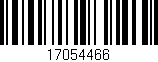 Código de barras (EAN, GTIN, SKU, ISBN): '17054466'