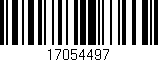 Código de barras (EAN, GTIN, SKU, ISBN): '17054497'