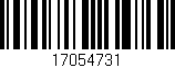 Código de barras (EAN, GTIN, SKU, ISBN): '17054731'