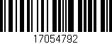 Código de barras (EAN, GTIN, SKU, ISBN): '17054792'