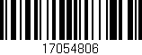 Código de barras (EAN, GTIN, SKU, ISBN): '17054806'