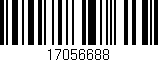 Código de barras (EAN, GTIN, SKU, ISBN): '17056688'