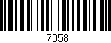 Código de barras (EAN, GTIN, SKU, ISBN): '17058'