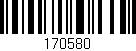 Código de barras (EAN, GTIN, SKU, ISBN): '170580'