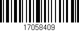 Código de barras (EAN, GTIN, SKU, ISBN): '17058409'