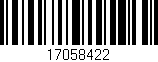 Código de barras (EAN, GTIN, SKU, ISBN): '17058422'